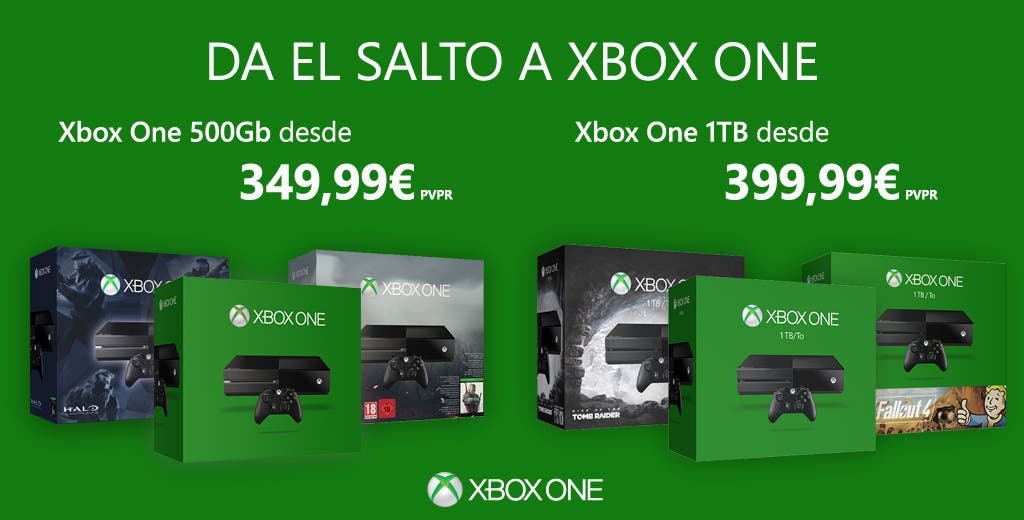 Nueva rebaja de Xbox One en España, da el salto.