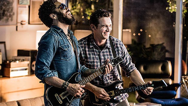Guitar Hero Live enfrenta a James Franco y Lenny Kravitz en una épica batalla de rock