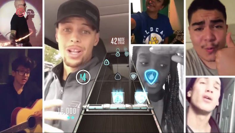 Guitar Hero Live: Stephen Curry y Shaquille O’Neal cantan a Ed Sheeran