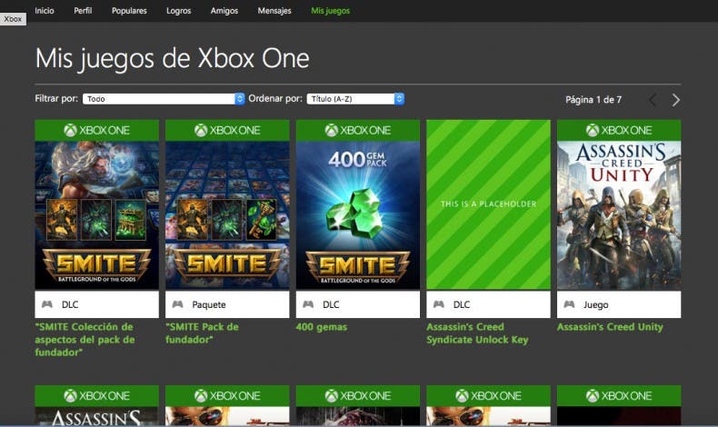 ‘Mis Juegos’ es la nueva sección de la web de Xbox