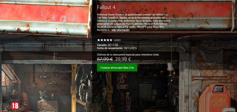 Fallout 4 se suma a las ofertas de Navidad con una importante rebaja