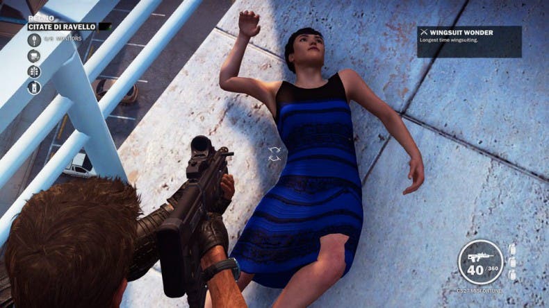El famoso vestido de colores aparece en Just Cause 3