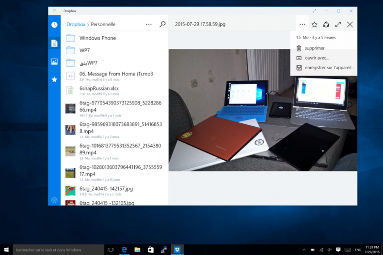 La aplicación de Dropbox para Windows 10 ya está disponible