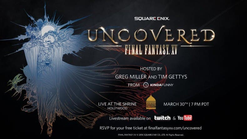 El próximo 31 de marzo sabremos la fecha lanzamiento de Final Fantasy XV