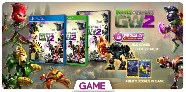 Plants vs Zombis: Garden Warfare 2 llega a GAME con DLCs de regalo
