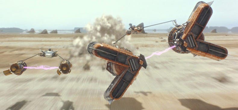 Recreadas las carreras de Vainas de Star Wars en Halo 5 Forge