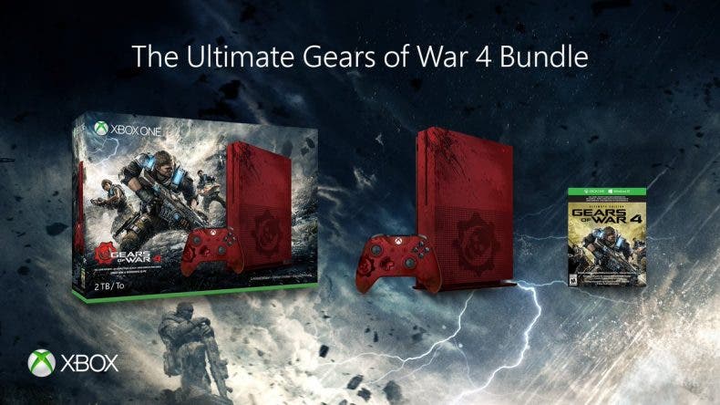 El modelo de Gears 4 de Xbox One S llegará a España e incluirá sonidos exclusivos