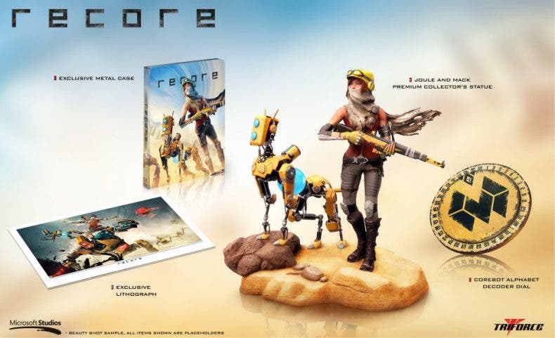 La figura de la edición coleccionista de ReCore es una maravilla
