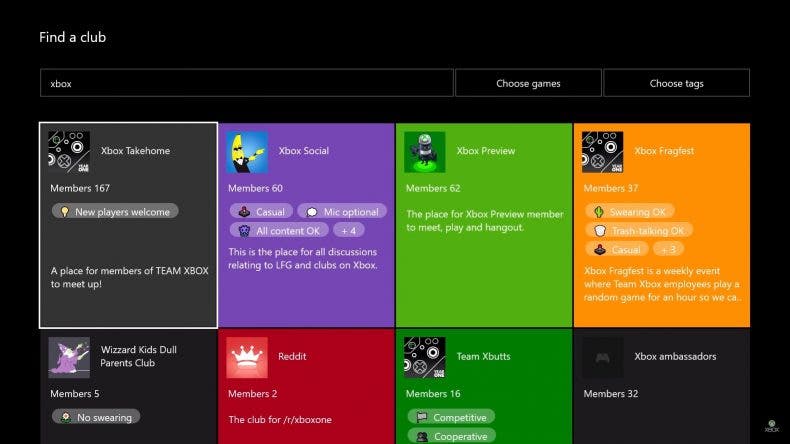 Los clubes llegan al programa Preview de Xbox One