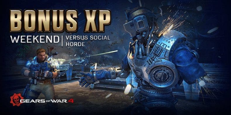 Aprovechad el fin de semana de doble XP en Gears of War 4