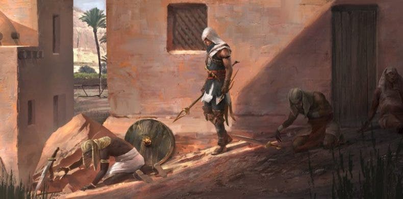 Gameplay de Assassin’s Creed Origins en Xbox One X en el foso de los gladiadores