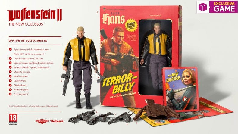 Llega Wolfenstein II: The New Colossus Collector’s Edition, de reserva exclusiva en GAME