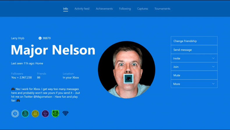 La nueva actualización de Xbox One mejora varios aspectos sociales