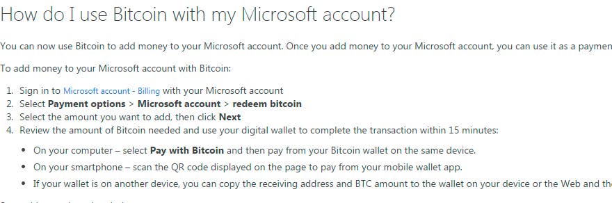 bitcoin Cuenta Microsoft