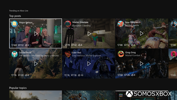 Imágenes de la nueva interfaz de Xbox One, podría llegar junto Windows 10 este septiembre a Preview 116