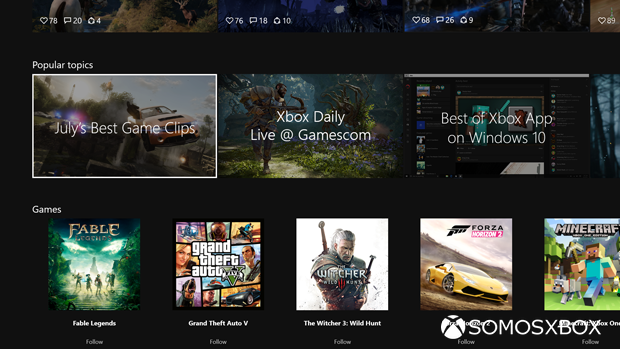 Imágenes de la nueva interfaz de Xbox One, podría llegar junto Windows 10 este septiembre a Preview 117