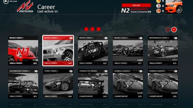 Descubriendo Assetto Corsa, el modo carrera