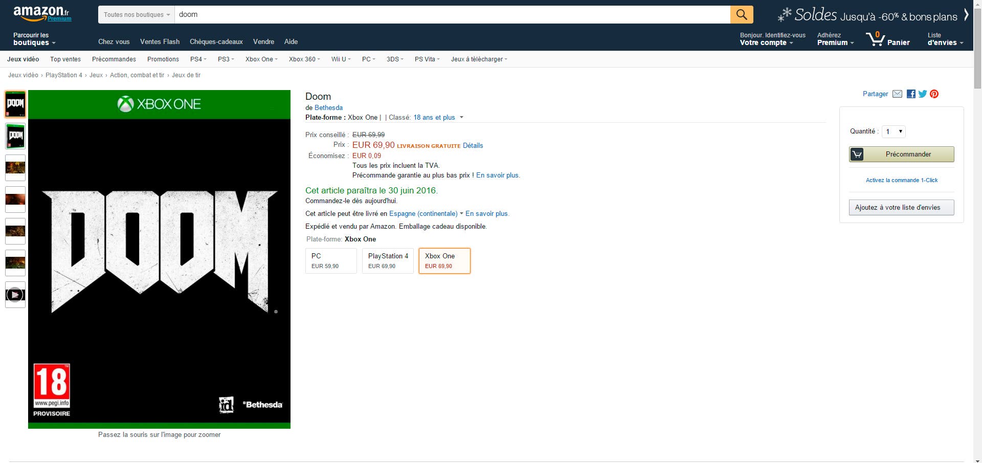 Filtrada Fecha De Lanzamiento De Doom Por Amazon Francia Filtrada Fecha De Lanzamiento De Doom Por Amazon Francia