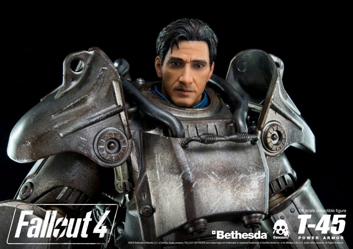 Espectacular figura de la Power Armour de Fallout 4 creada por Threezero 117