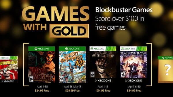 Games With Gold abril
