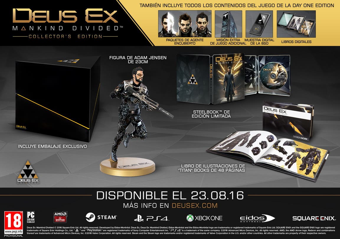Deus Ex Mankind Divided edición coleccionista