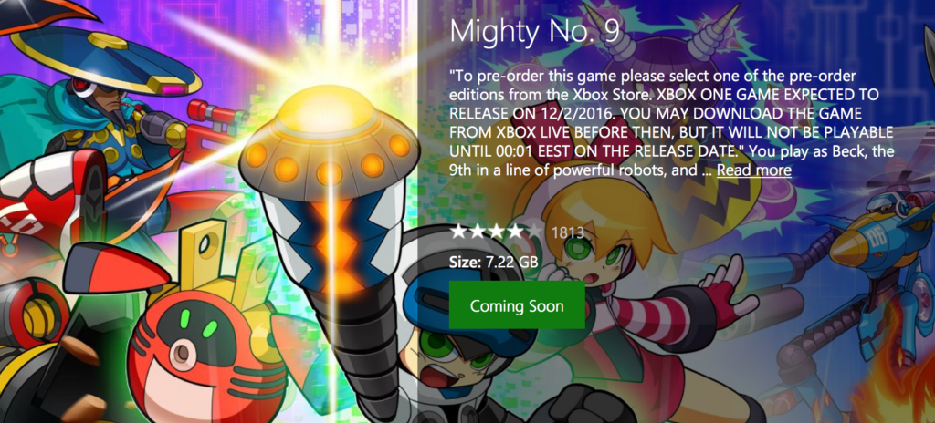 MightyNo.9lanzamiento