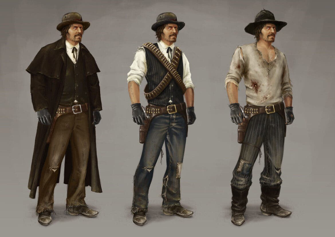 Aparecen posibles concept arts de Red Dead Redemption 2 apuntando a un protagonista Mohawk 107