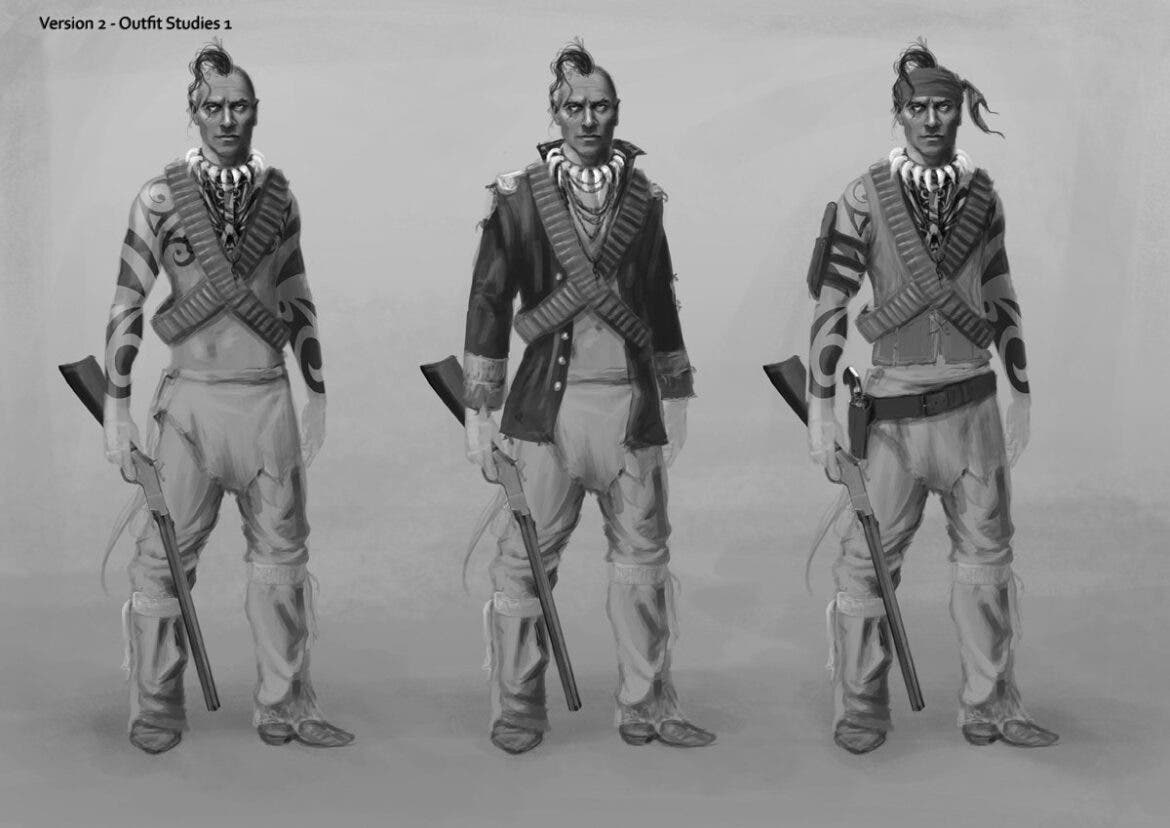 Aparecen posibles concept arts de Red Dead Redemption 2 apuntando a un protagonista Mohawk 110
