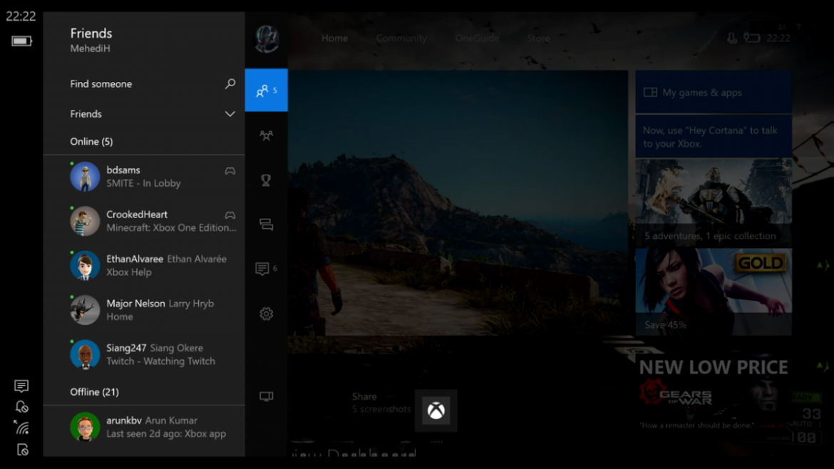 Vídeo que muestra el streaming de Xbox One a dispositivos móviles 108