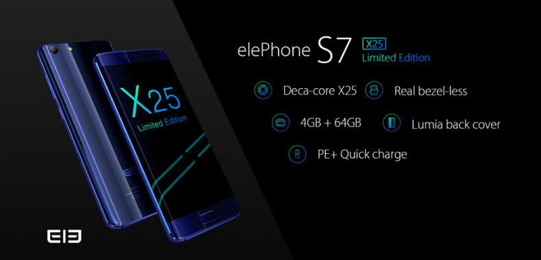 Elephone S7 X25 Edición Limitada, potencia y diseño al mejor precio. ¡Cupones descuento de regalo!