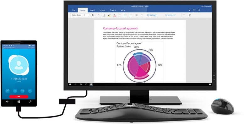 Microsoft confirma que los móviles con Windows 10 podrán ejecutar software de PC