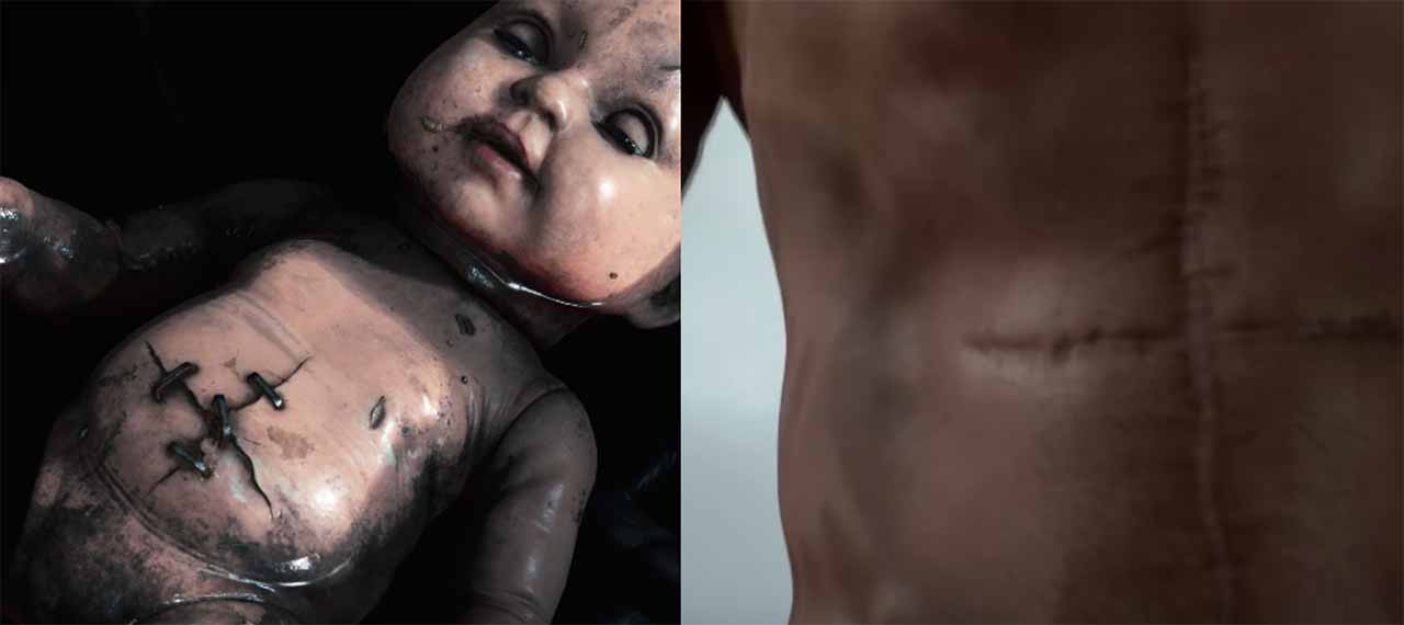 No, esta no es la curiosidad a la que nos referimos, pero está bien señalar que la cicatriz del muñeco es la misma que la que tiene Norman en el primer tráiler de Death Stranding.