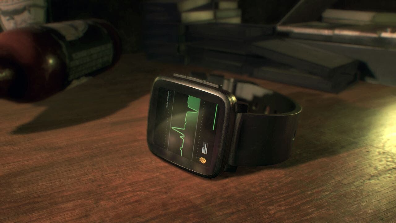 Resident Evil 7, impresiones del juego más ambicioso de Capcom 143 La vida no se regenerará e forma automática y podremos comprobar nuestras constantes gracias a un reloj/pulsómetro que veremos cuando accedamos al inventario.