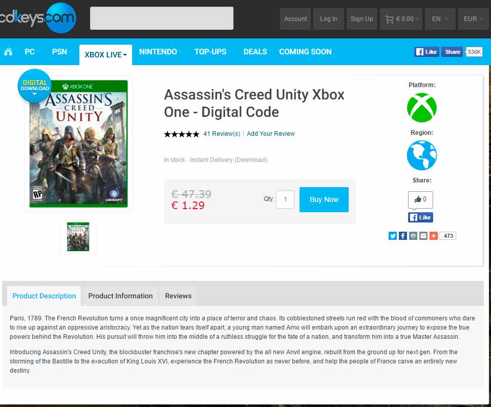 Si tienes dinero para un café, también para comprar Assassin's Creed Unity 107