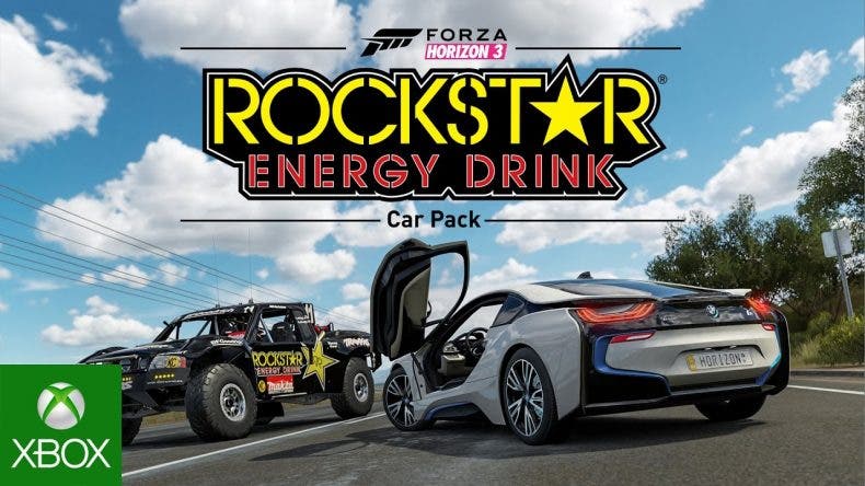 La bebida energética Rockstar presenta sus coches para Forza Horizon 3