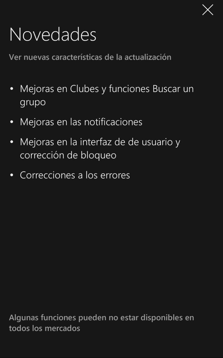 La app de Xbox mejora las funciones de club con su última actualización 105