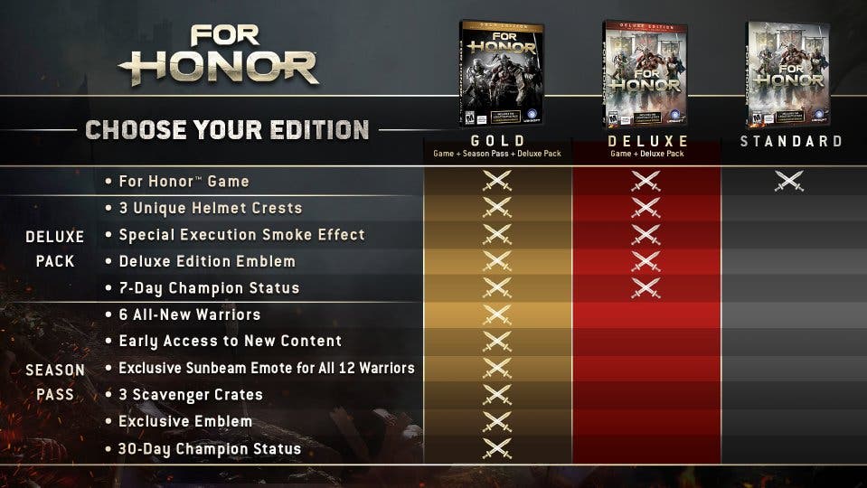 Filtrado el contenido del pase de temporada de For Honor 108