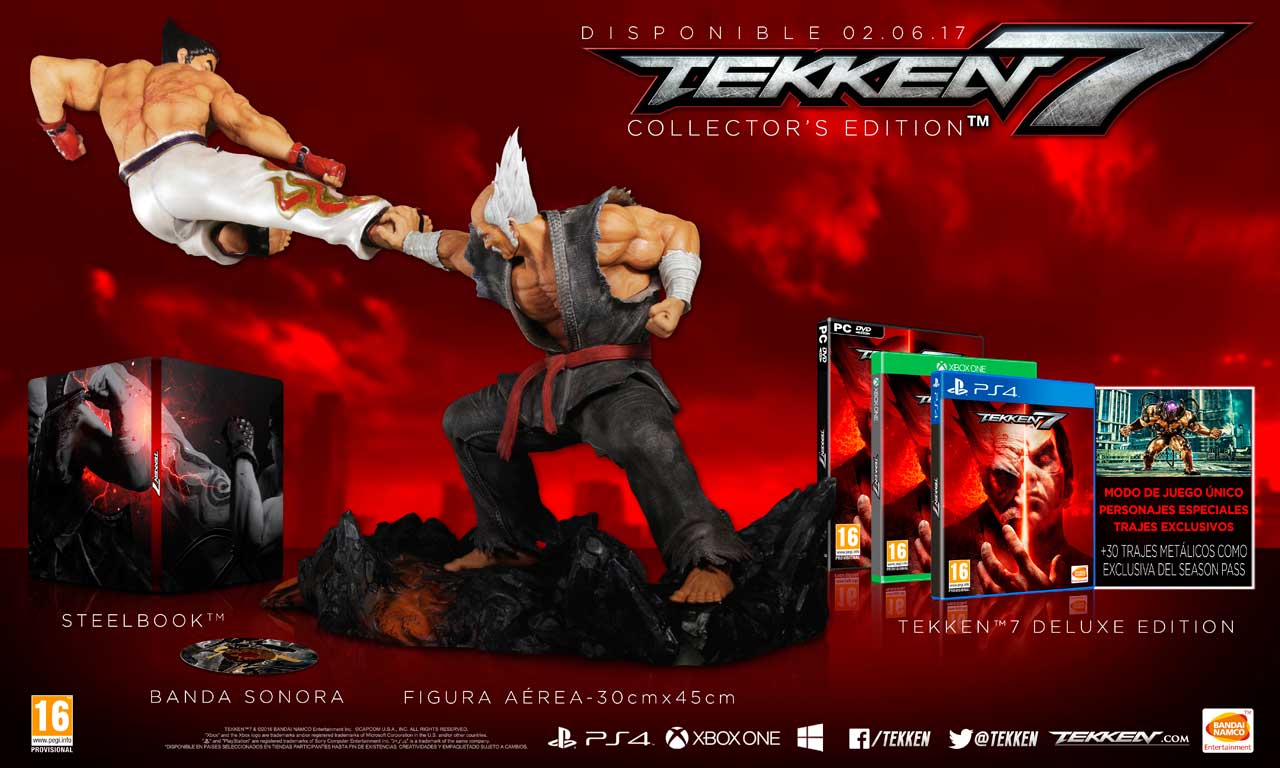 Esta es la impresionante edición para coleccionistas de Tekken 7 que podéis reservar en GAME 109