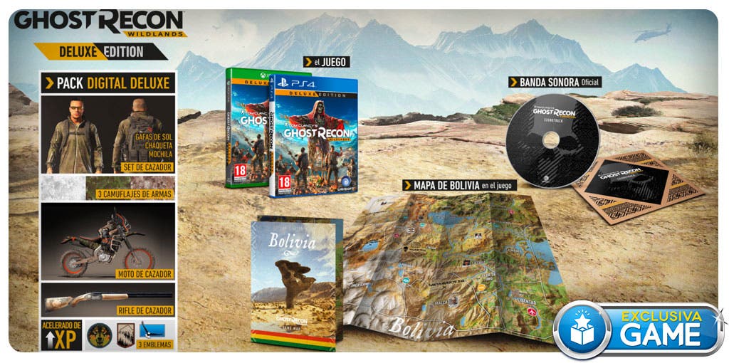 La Ghost Recon Wildlands Edición Deluxe exclusiva de GAME está llena de contenidos 109