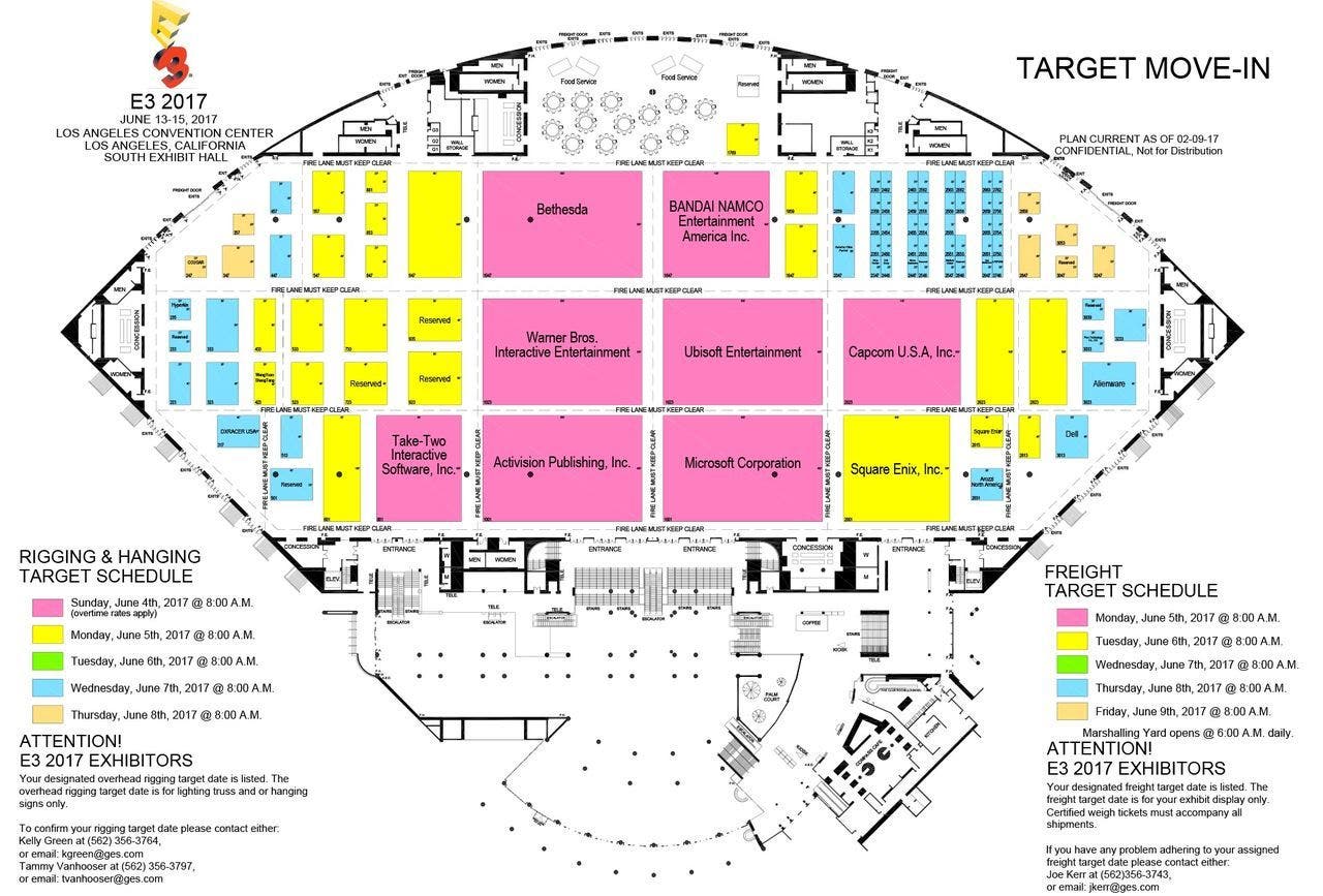 Este es el espacio de cada compañía en el E3 2017 112