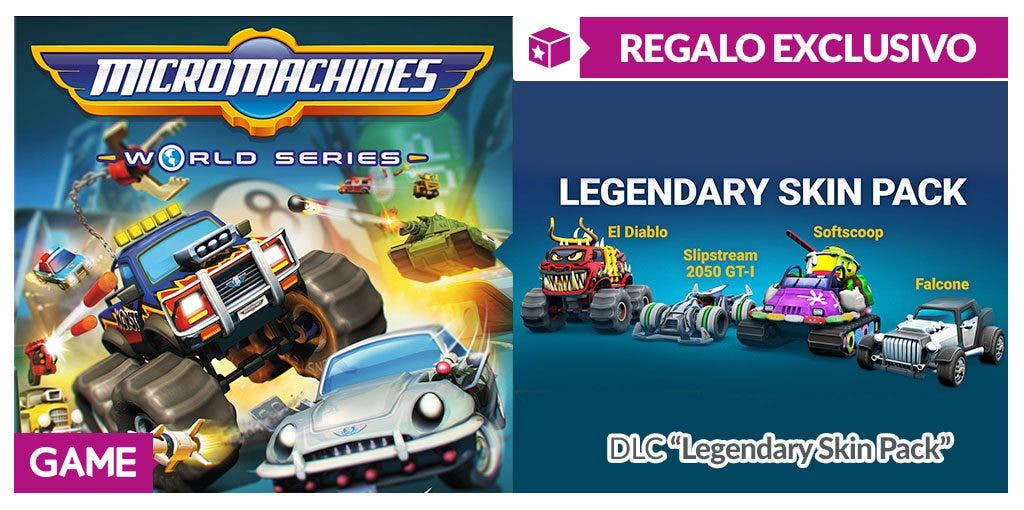 Consigue estas bonificaciones por reservar Micro Machines World Series en GAME 107