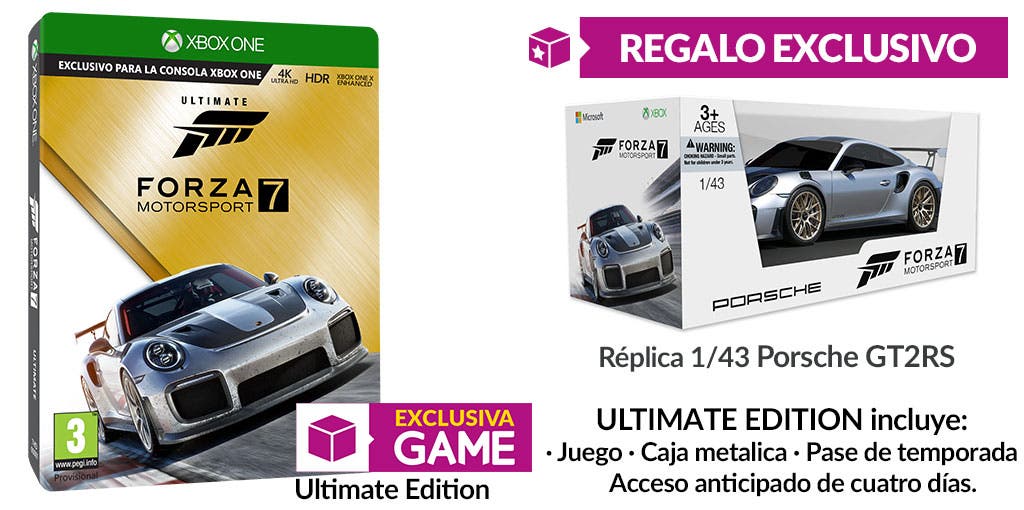 Tremenda edición de Forza Motorsport 7 exclusiva de GAME 104