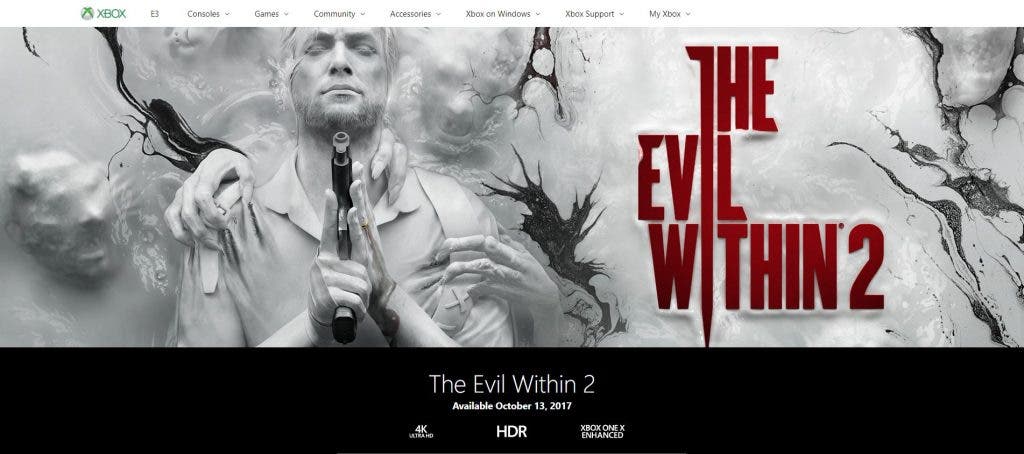 The Evil Within 2 también correría a 4k en Xbox One X 109