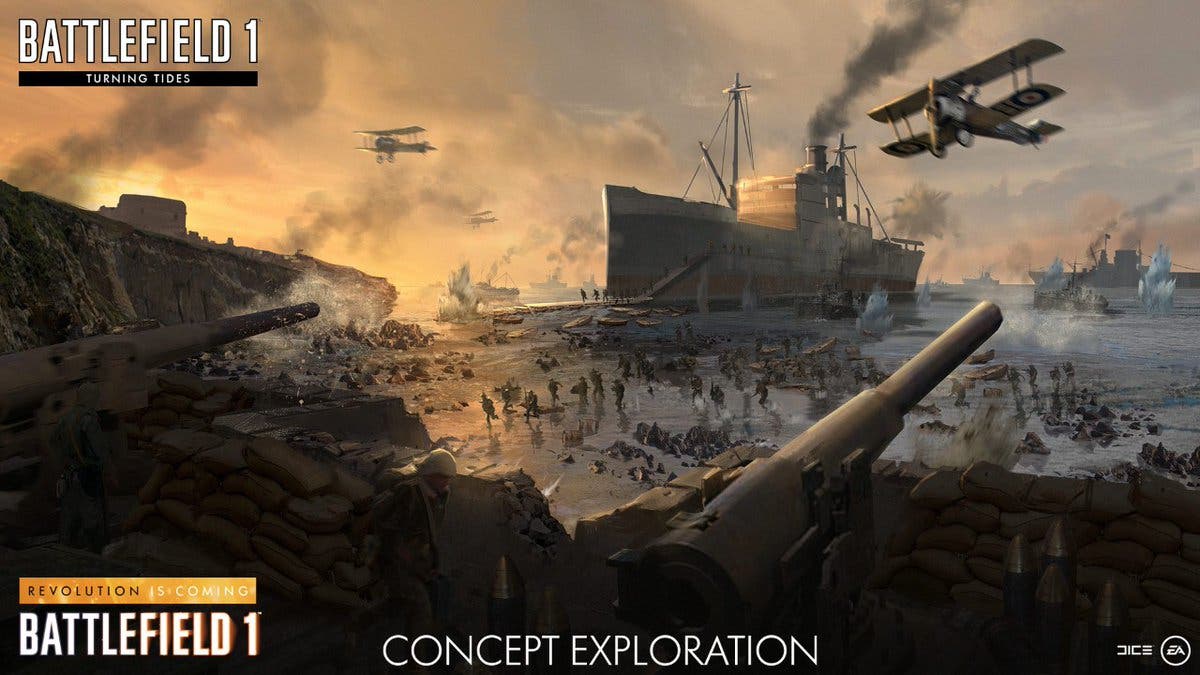 Dos espectaculares imágenes de Turning Tides, la tercera expansión de Battlefield 1 109