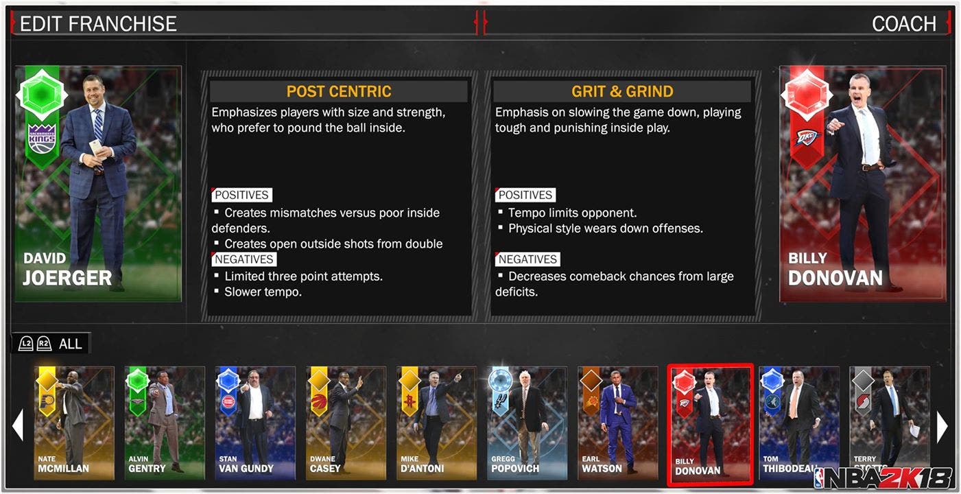 Las novedades de MyTeam de NBA 2k18 exponen gran cantidad de modos de juego