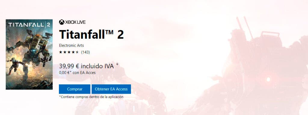Titanfall 2 disponible gratis para los suscriptores de EA Access en Xbox One 107