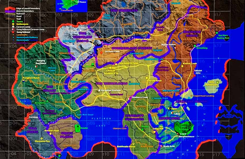 Así podría ser el mapa de Red Dead Redemption 2 109