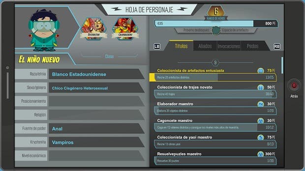 Análisis de South Park: Retaguardia en Peligro - Xbox One 145 Análisis de South Park: Retaguardia en Peligro - Xbox One 113