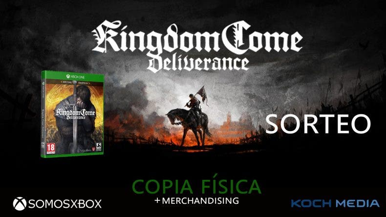 Sorteamos una copia de Kingdom Come: Deliverance para Xbox One (¡más merchandising!)