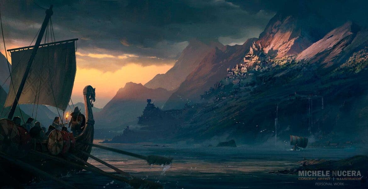 Artwork del que podría ser un Assassin's Creed de vikingos 108